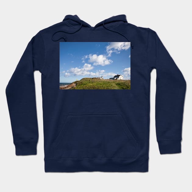 Rocky Island, Seaton Sluice Hoodie by Violaman